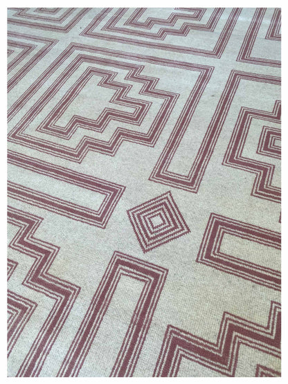 Artisan Blossom - 2 Pink White Modern Knotted Rug - Rugs - Artisan - Atlanta Designer Rugs