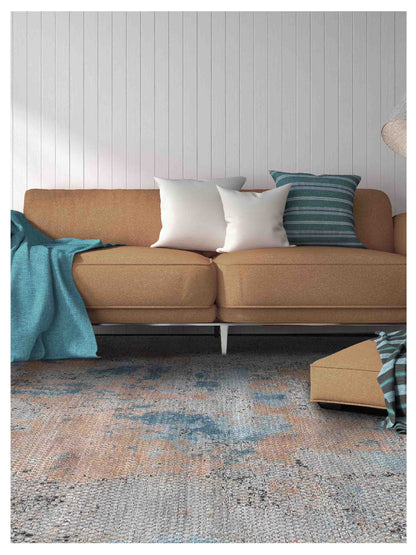 Limited MELBOURNE ME - 251 BLUE Transitional Knotted Rug - Rugs - Limited - Atlanta Designer Rugs