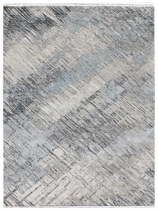 Limited MELBOURNE ME-258 Gentle Rain Transitional Knotted Rug