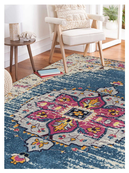 Limited Grace GE - 352 TURQUOISE IVORY Traditional Machinemade Rug - Rugs - Limited - Atlanta Designer Rugs