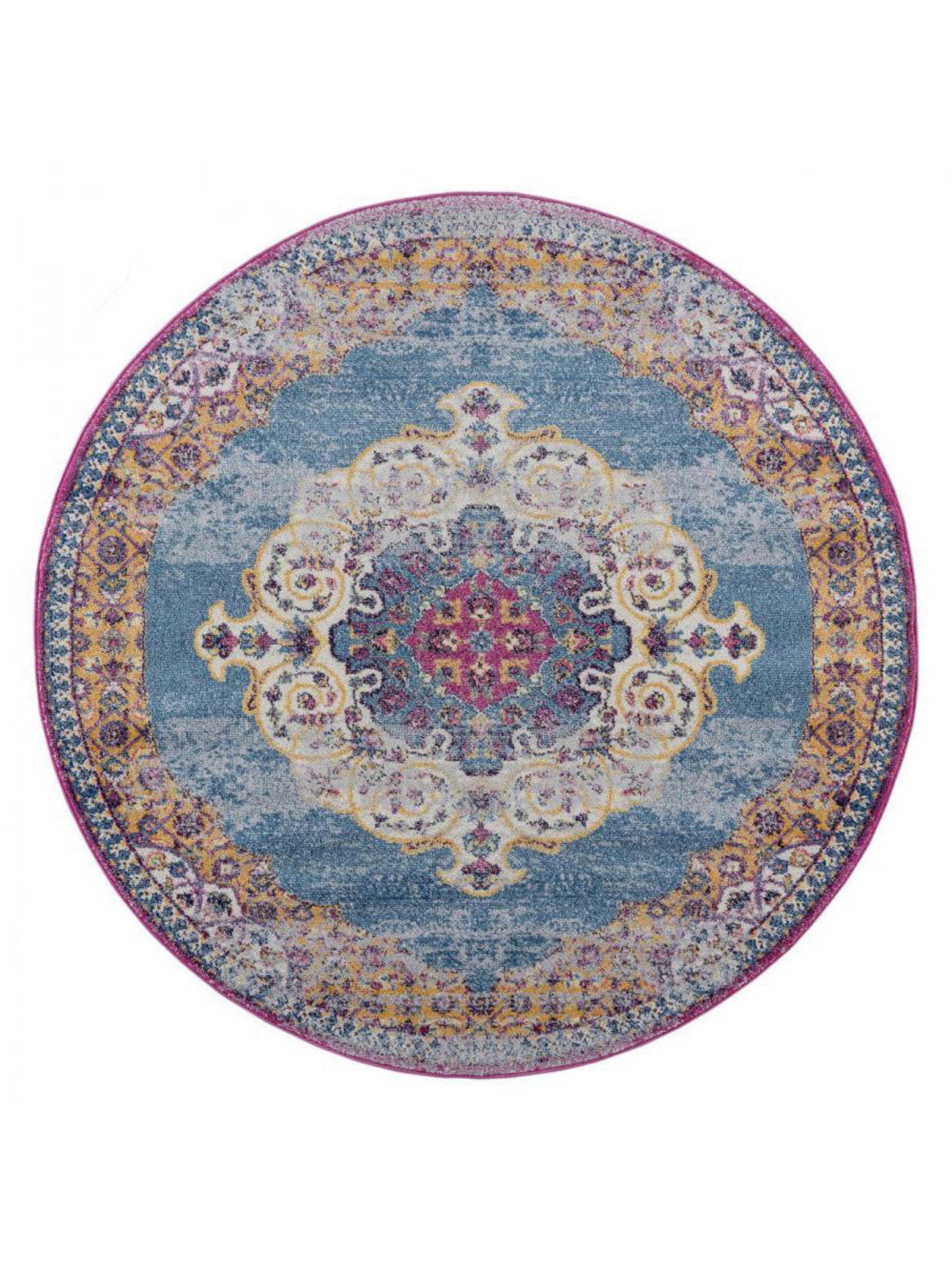 Limited Grace GE-351 BLUE Traditional Machinemade Rug