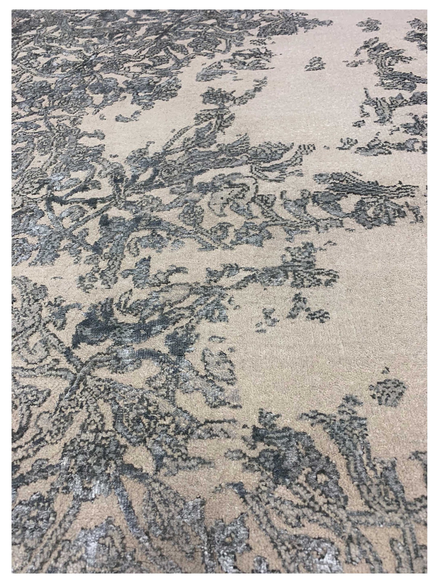 Artisan Reese  Beige Grey Transitional Knotted Rug