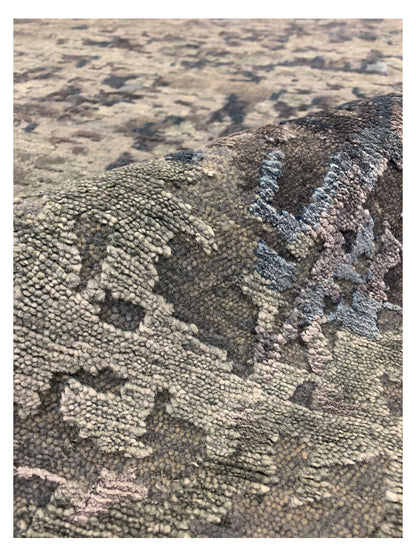 Artisan Toni Silver Grey Transitional Knotted Rug - Rugs - Artisan - Atlanta Designer Rugs