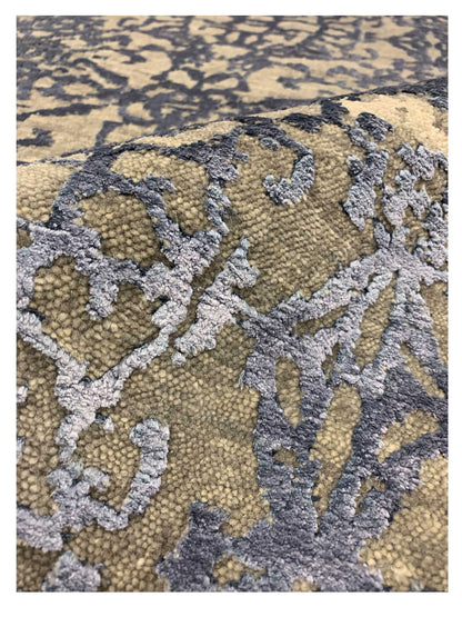 Artisan Toni Grey Blue Transitional Knotted Rug - Rugs - Artisan - Atlanta Designer Rugs