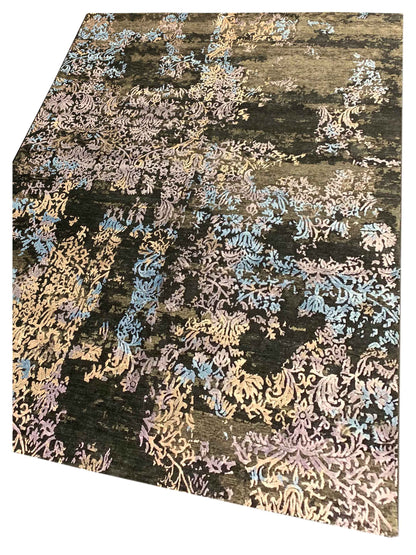Artisan Toni Charcoal Multi Transitional Knotted Rug - Rugs - Artisan - Atlanta Designer Rugs