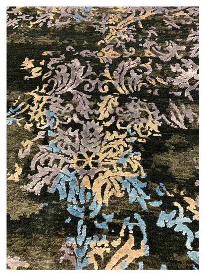 Artisan Toni Charcoal Multi Transitional Knotted Rug - Rugs - Artisan - Atlanta Designer Rugs