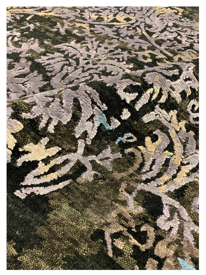 Artisan Toni Charcoal Multi Transitional Knotted Rug - Rugs - Artisan - Atlanta Designer Rugs