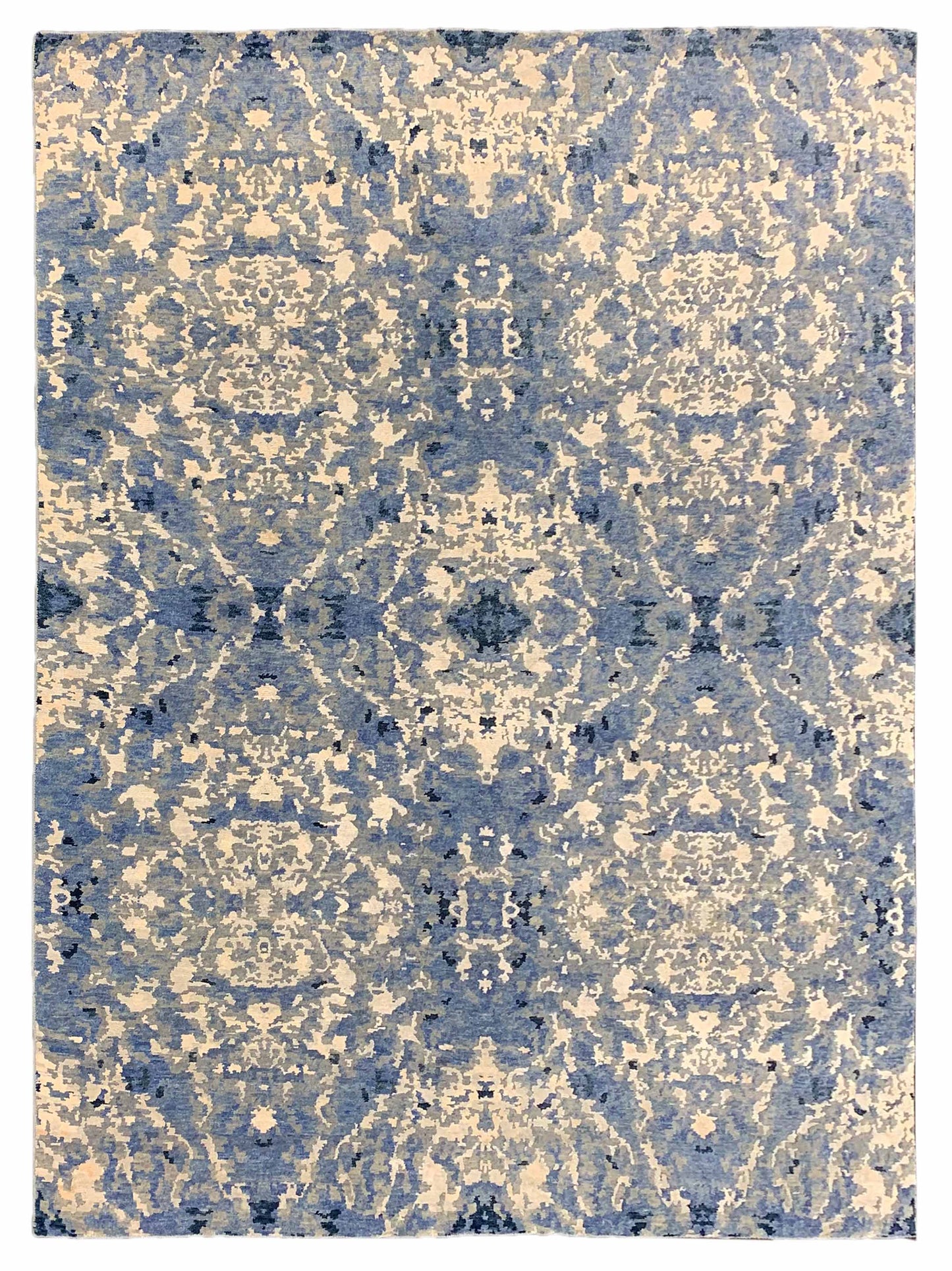 Artisan Mary MN-255 Silver Contemporary Knotted Rug