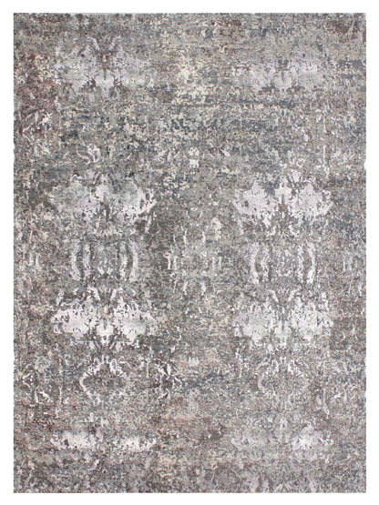 Artisan Mary Grey Lt.Lilac Contemporary Knotted Rug - Rugs - Artisan - Atlanta Designer Rugs