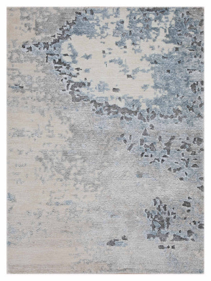 Artisan Mary Sky Blue Contemporary Knotted Rug - Rugs - Artisan - Atlanta Designer Rugs
