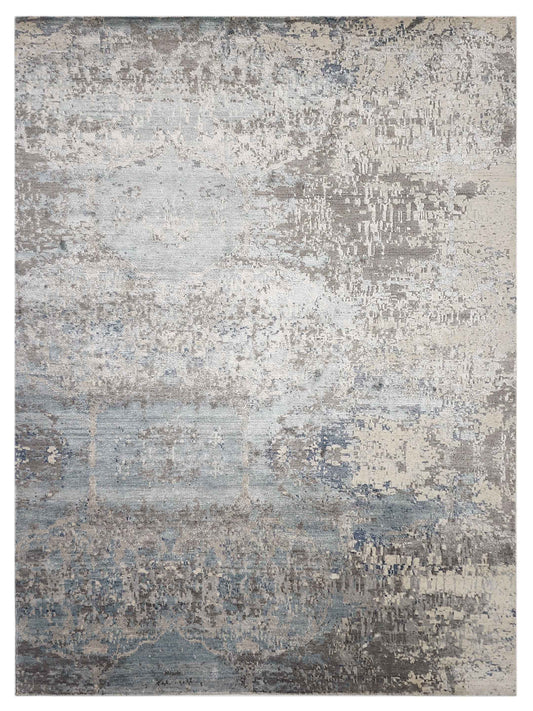 Artisan Mary MN-207 Blue Contemporary Knotted Rug