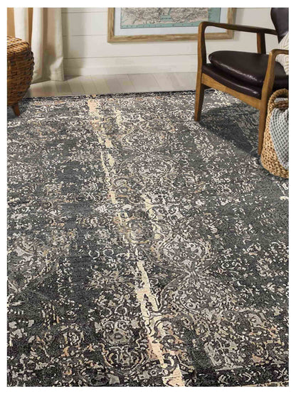 Artisan Mary  Dk.Grey  Contemporary Knotted Rug