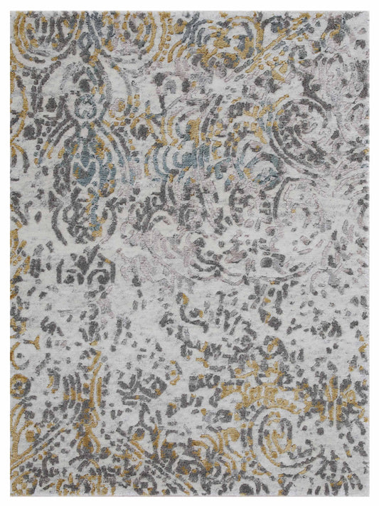 Artisan Mary Natural Gold Contemporary Knotted Rug - Rugs - Artisan - Atlanta Designer Rugs