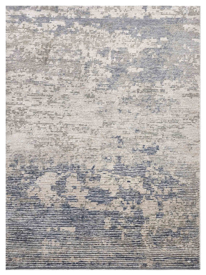 Artisan Mary  Silver Taupe Contemporary Knotted Rug