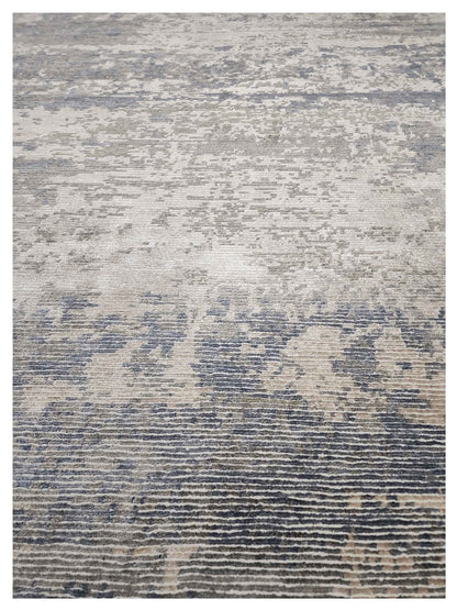 Artisan Mary  Silver Taupe Contemporary Knotted Rug