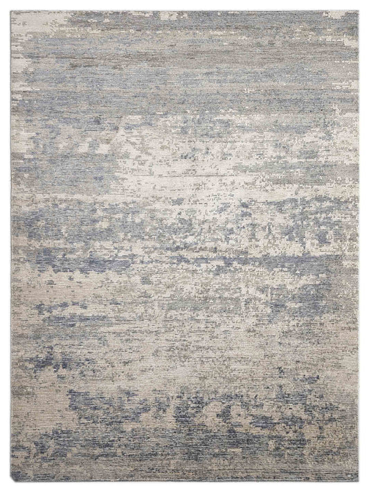 Artisan Mary MN-213 Silver Contemporary Knotted Rug