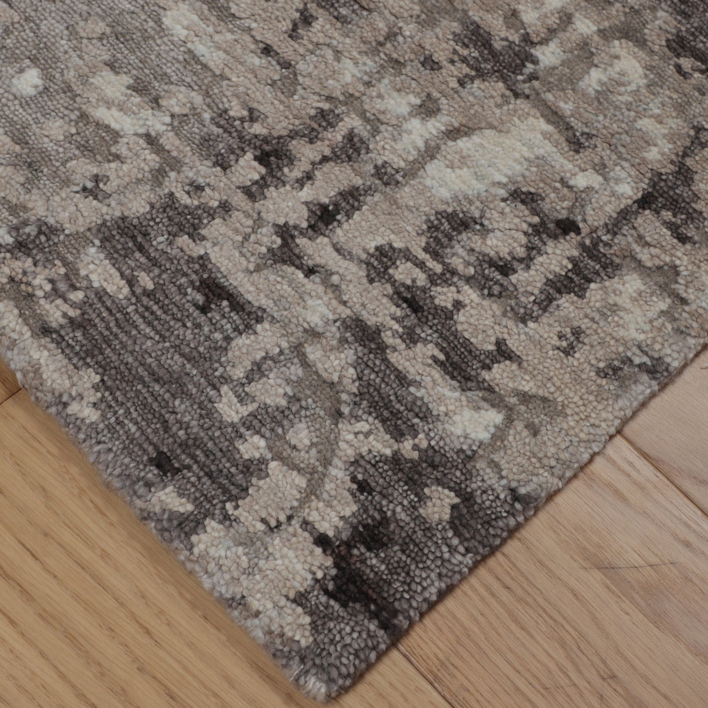 Artisan Mary  Brown  Contemporary Knotted Rug