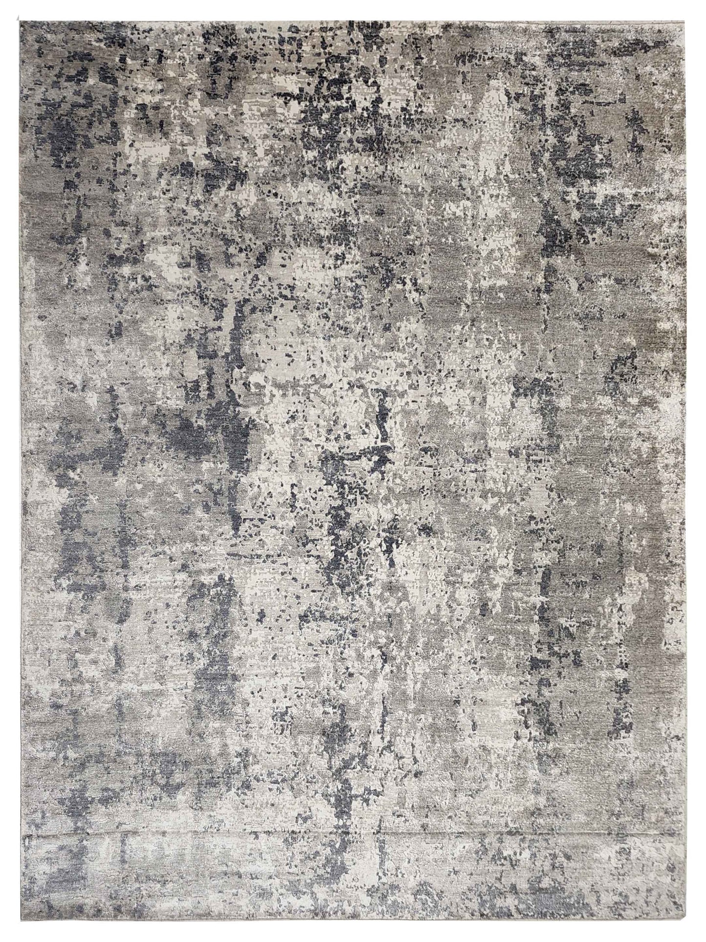 Artisan Mary MN-242 Silver Contemporary Knotted Rug