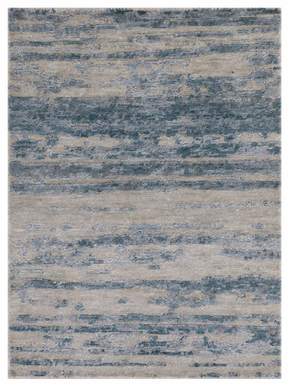 Artisan Mary Silver Lt.Blue Contemporary Knotted Rug - Rugs - Artisan - Atlanta Designer Rugs