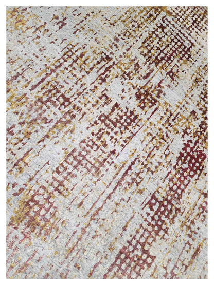 Artisan Mary  Ivory Multi Contemporary Knotted Rug