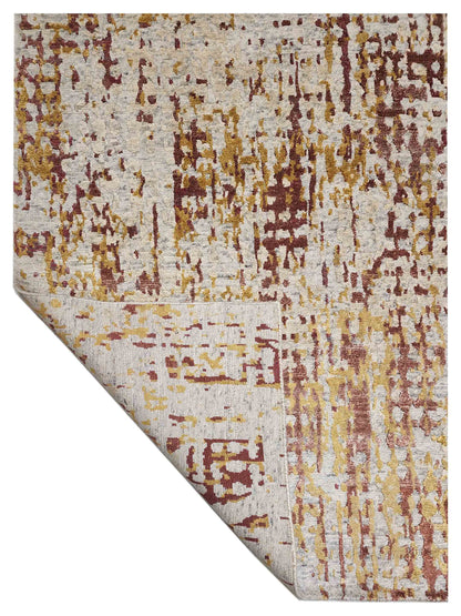 Artisan Mary  Ivory Multi Contemporary Knotted Rug