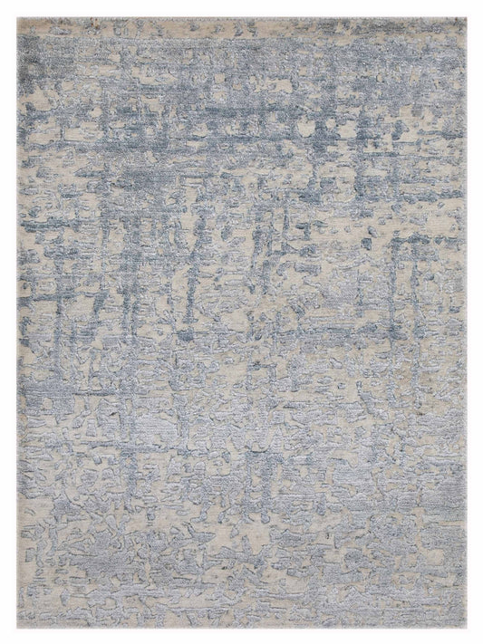 Artisan Mary Ivory Lt.Blue Contemporary Knotted Rug - Rugs - Artisan - Atlanta Designer Rugs