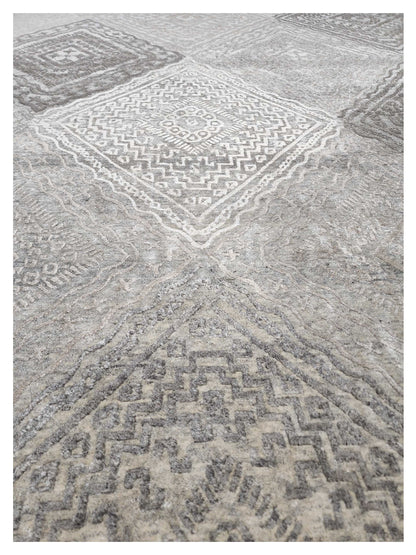 Artisan Mary Beige Contemporary Knotted Rug - Rugs - Artisan - Atlanta Designer Rugs