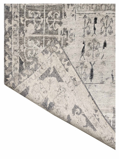 Artisan Mary  Ivory  Contemporary Knotted Rug