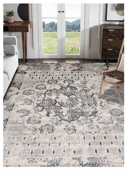 Artisan Mary  Ivory  Contemporary Knotted Rug