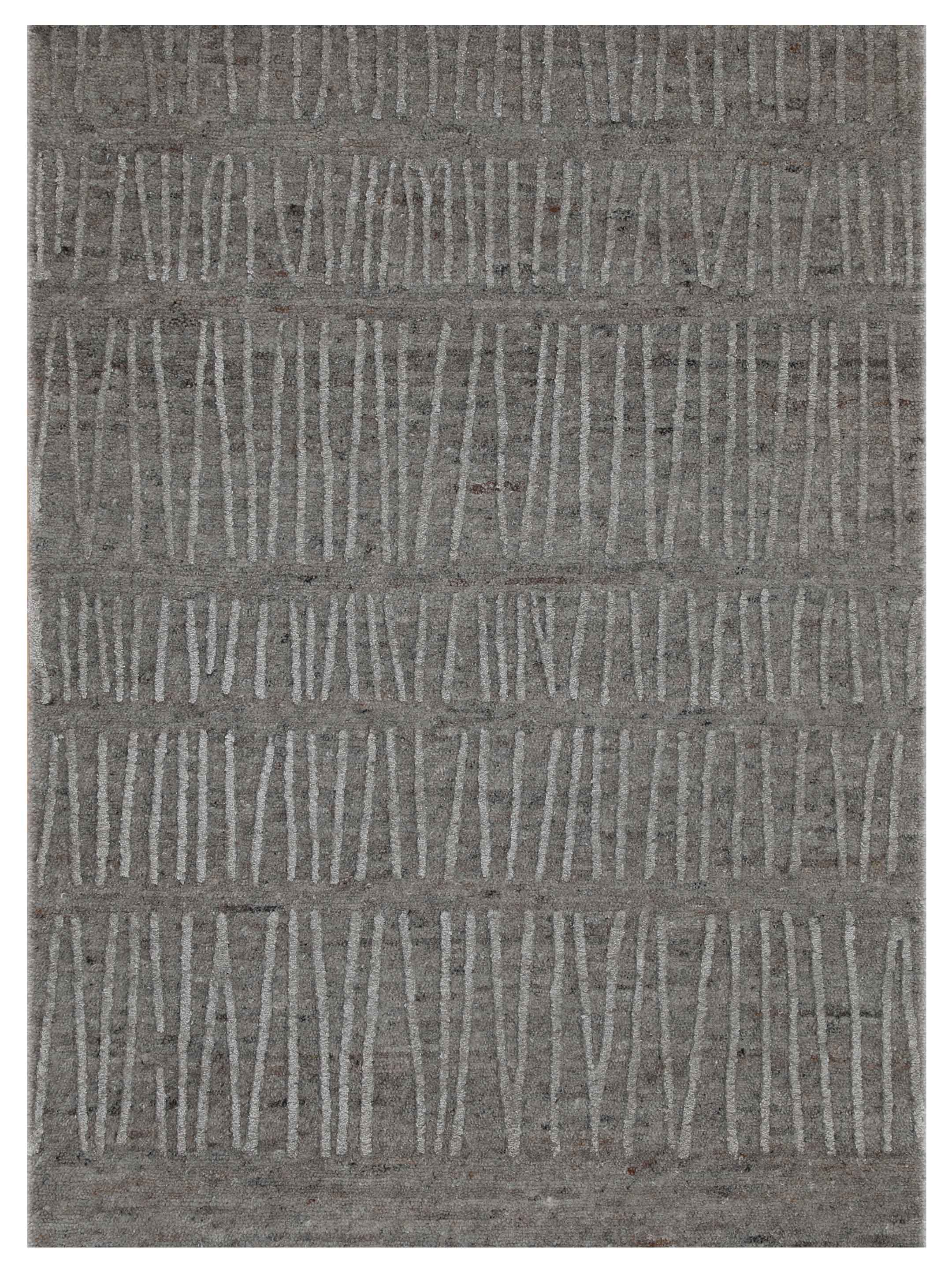Contemporary Dark Grey Knotted Rug with Soft Silken Style – Atlanta ...
