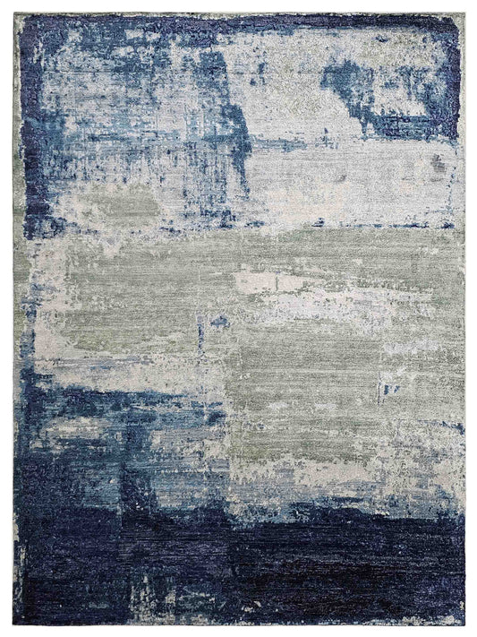 Artisan Mary MN-318 Green Contemporary Knotted Rug