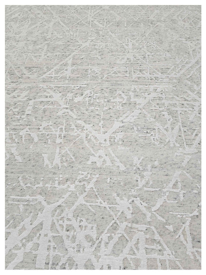 Artisan Mary Heather Grey Contemporary Knotted Rug - Rugs - Artisan - Atlanta Designer Rugs