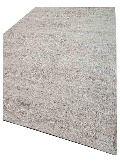 Artisan Mary Beige Contemporary Knotted Rug