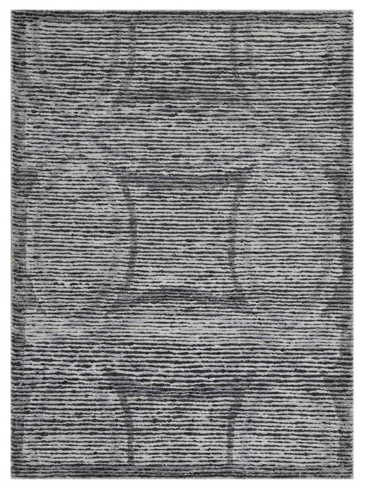 Artisan Mary Grey Contemporary Knotted Rug - Rugs - Artisan - Atlanta Designer Rugs