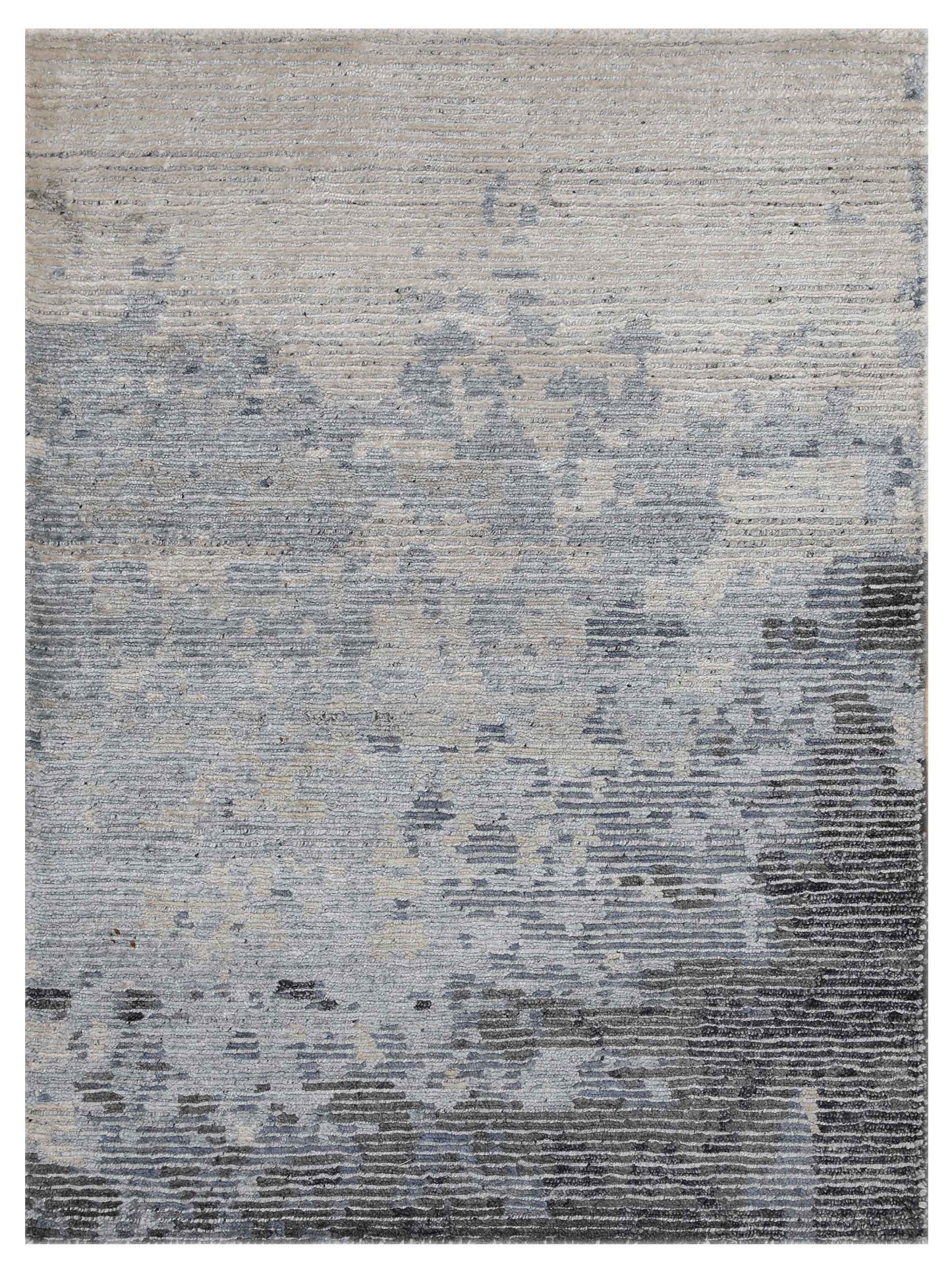 Artisan Mary MN-394 Silver Contemporary Knotted Rug