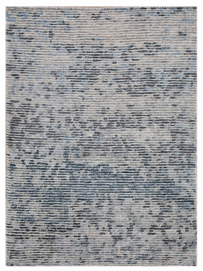 Artisan Mary Silver Blue Contemporary Knotted Rug - Rugs - Artisan - Atlanta Designer Rugs