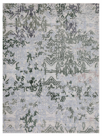 Artisan Mary Natural Green Contemporary Knotted Rug - Rugs - Artisan - Atlanta Designer Rugs