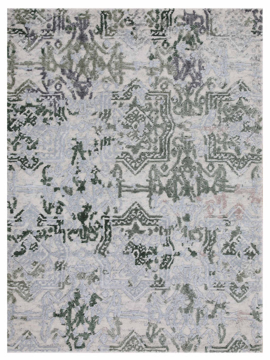 Artisan Mary Natural Green Contemporary Knotted Rug - Rugs - Artisan - Atlanta Designer Rugs