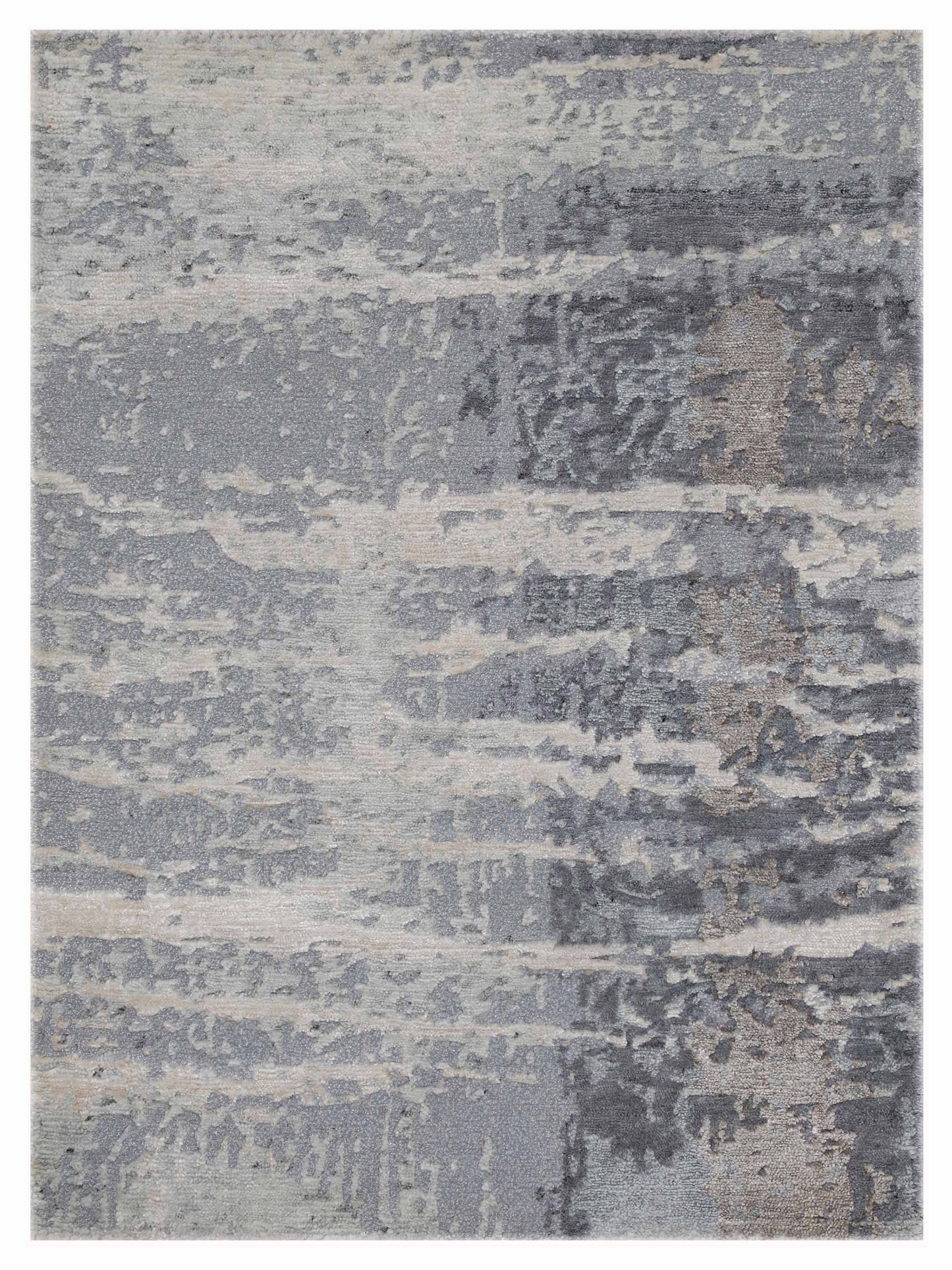 Artisan Mary MN-403 Silver Contemporary Knotted Rug