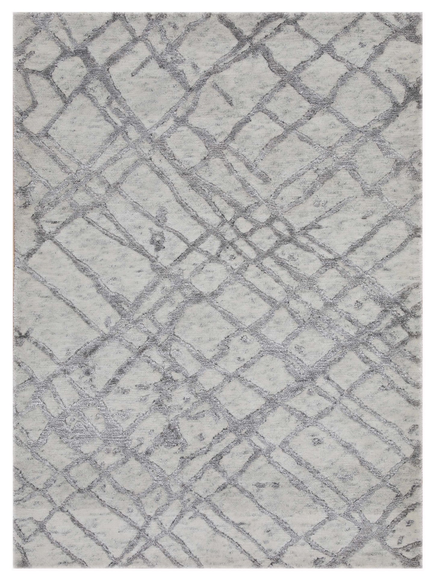 Artisan Mary MN-408 Ivory Contemporary Knotted Rug