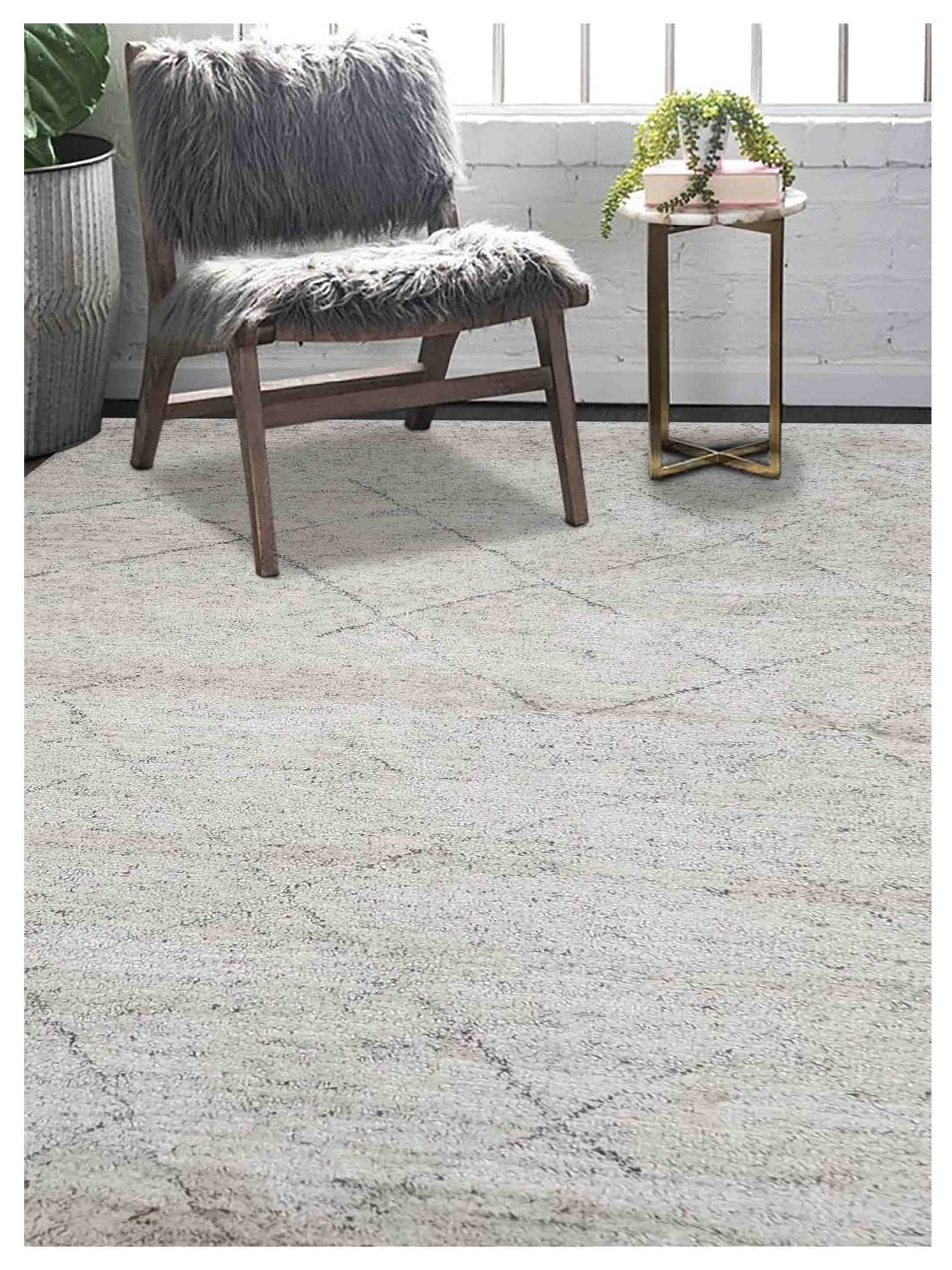 Artisan Marion  Ivory  Transitional Knotted Rug