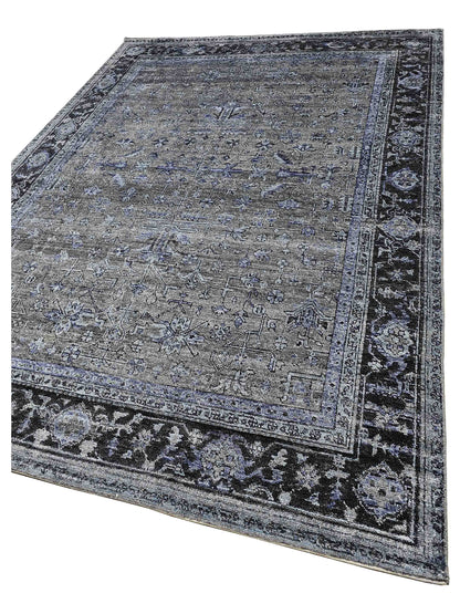 Artisan Nova  Indigo Grey Transitional Knotted Rug
