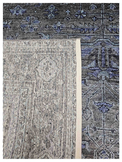 Artisan Nova  Indigo Grey Transitional Knotted Rug