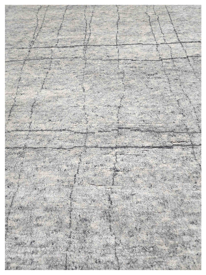 Artisan Marion  Silver Silver Transitional Knotted Rug