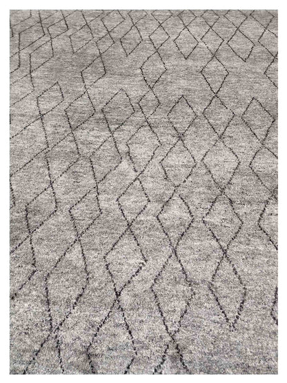 Artisan Marion Grey Transitional Knotted Rug - Rugs - Artisan - Atlanta Designer Rugs