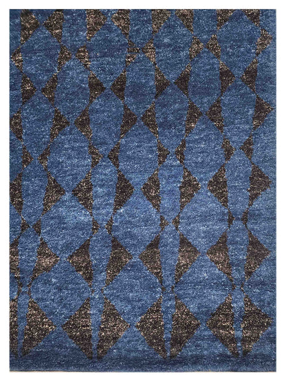 Artisan Marion  Navy  Transitional Knotted Rug