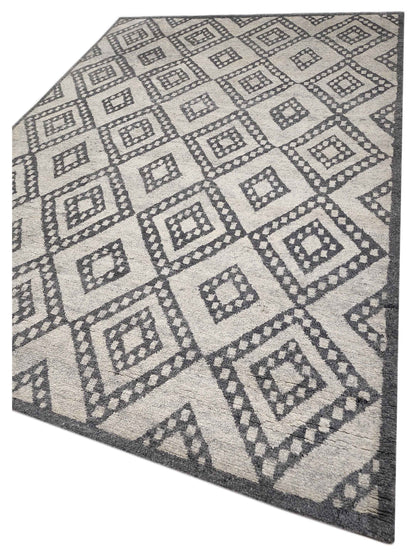 Artisan Marion Grey Black Transitional Knotted Rug - Rugs - Artisan - Atlanta Designer Rugs