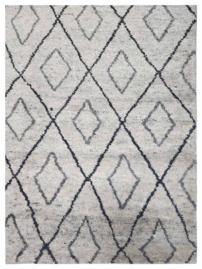 Artisan Marion  Ivory Beige Transitional Knotted Rug