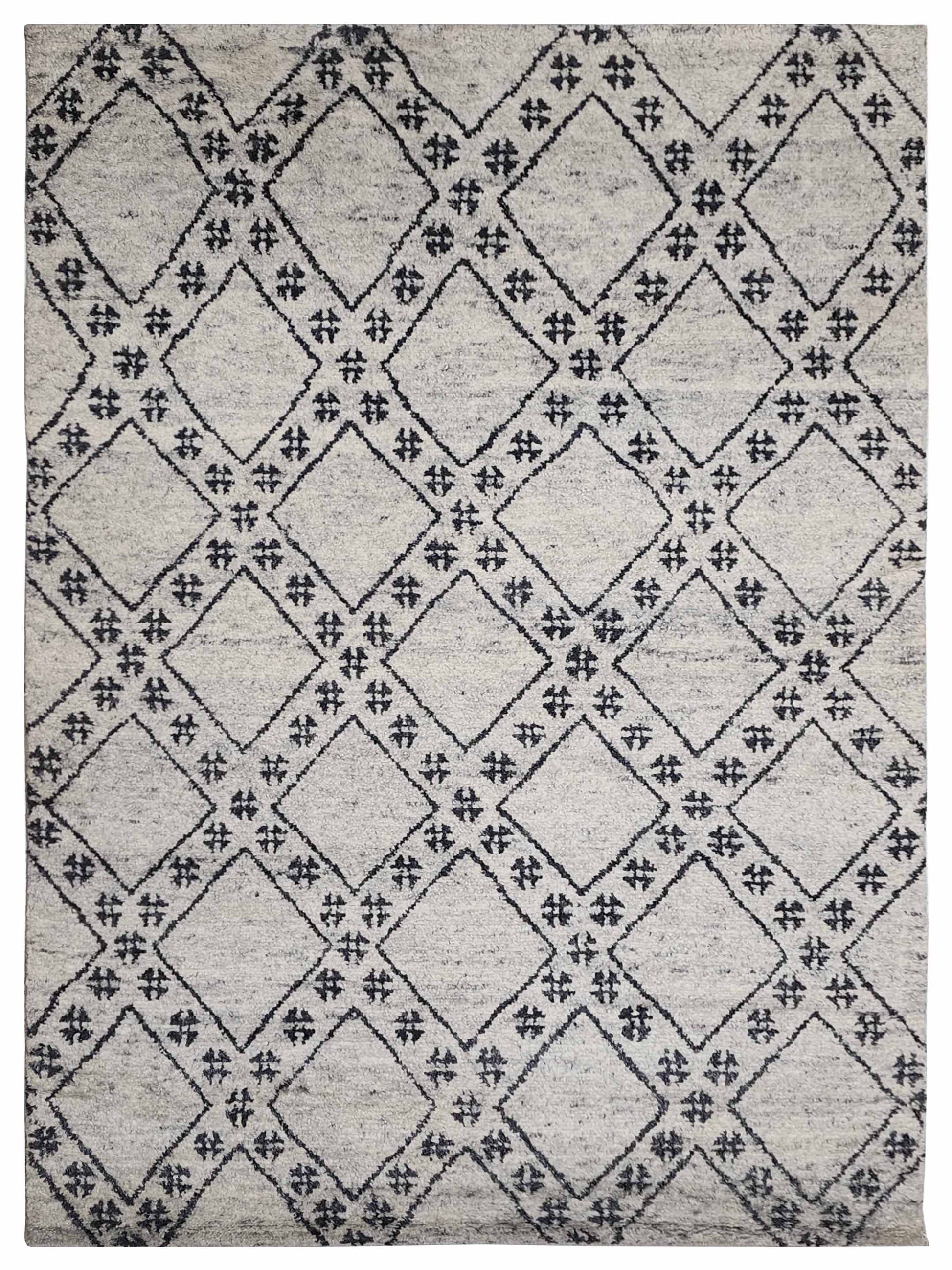 Artisan Marion MO-9671 Silver Transitional Knotted Rug