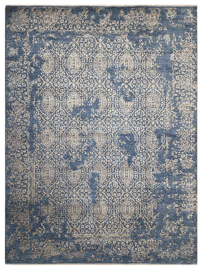 Artisan Bloom MOD-2680 Blue Transitional Knotted Rug
